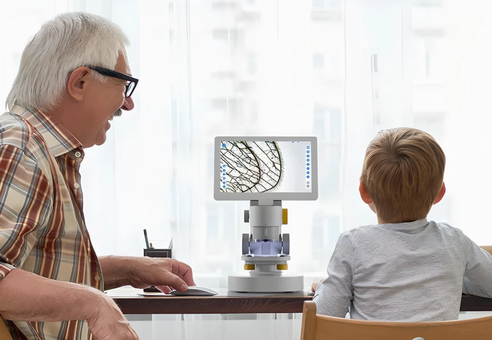 microscope with stand